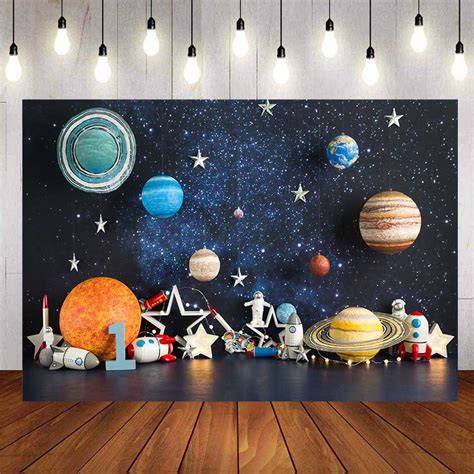 Space Planets For Children One Year Old Backdrop For Photography Baby ...