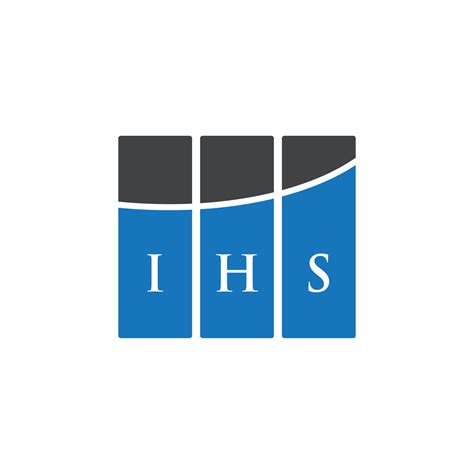 IHS letter logo design on WHITE background. IHS creative initials ...