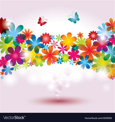 Colorful flower background Royalty Free Vector Image