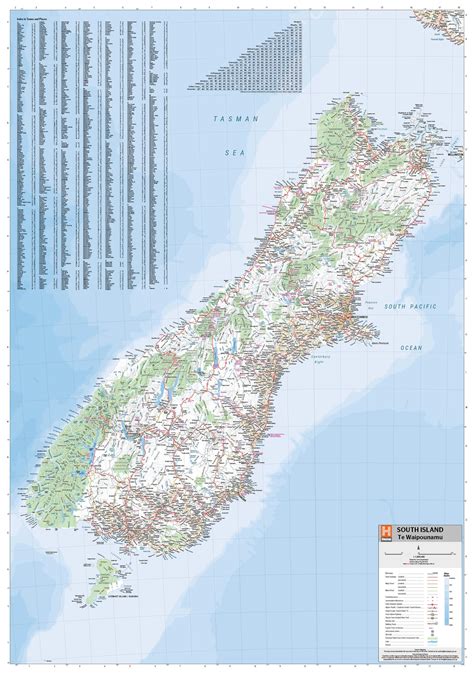 New Zealand South Island Map - 8th Edition - Hema