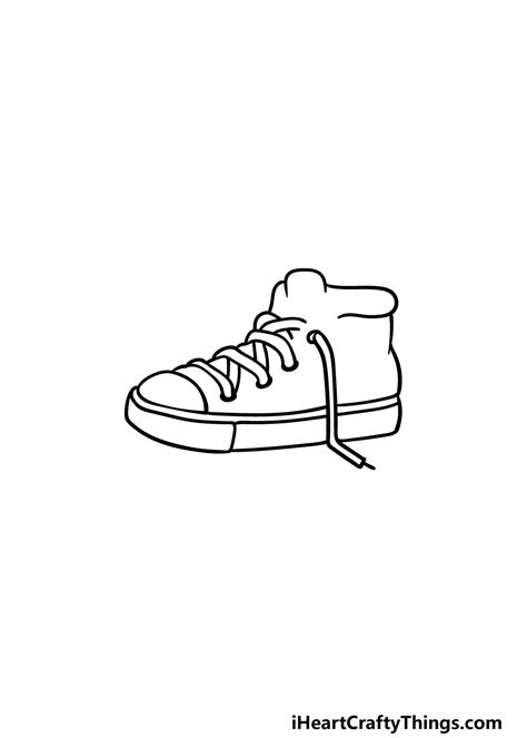 Sneakers Drawing - How To Draw Sneakers Step By Step