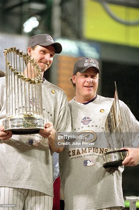 World Series, Arizona Diamondbacks Curt Schilling and Randy Johnson ...