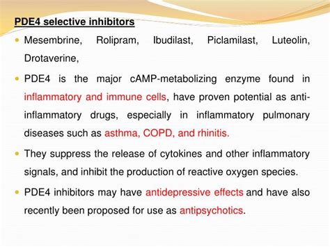 PPT - Phosphodiesterase inhibitors PowerPoint Presentation - ID:1868251