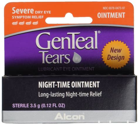 GenTeal Tears Lubricant Eye Ointment, Night-Time Ointment 0.12 oz- Buy Online in United Arab ...