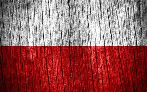 4K, Flag of Poland, Day of Poland, Europe, wooden texture flags, Polish ...