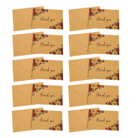 Vintage Cards Thank You Card Mini Envelopes 10 Pcs - 13320686593 - oficjalne archiwum Allegro