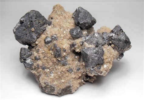 Galena - Complex Octahedral Habits from the Sweetwater Mine