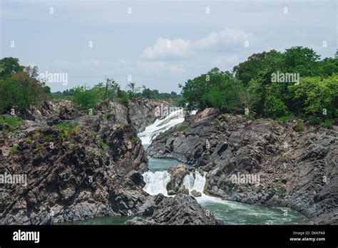 Khone Phapheng Waterfall, Southern Laos Stock Photo - Alamy