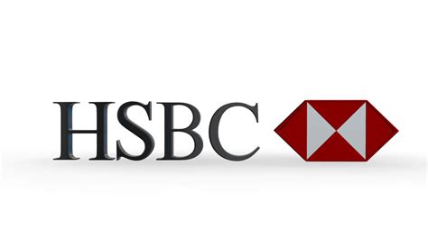 HSBC Logo - 3D Model by 3d_logoman