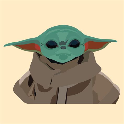 Grogu Baby Yoda 14177506 Vector Art at Vecteezy