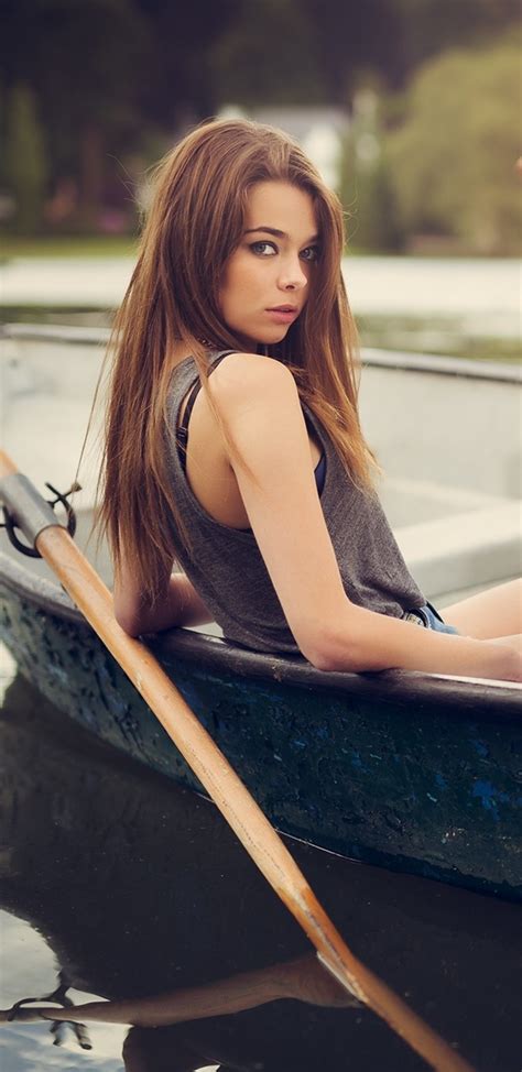 1440x2960 Girl Boat Lake Samsung Galaxy Note 9,8, S9,S8,S8+ QHD ,HD 4k Wallpapers,Images ...