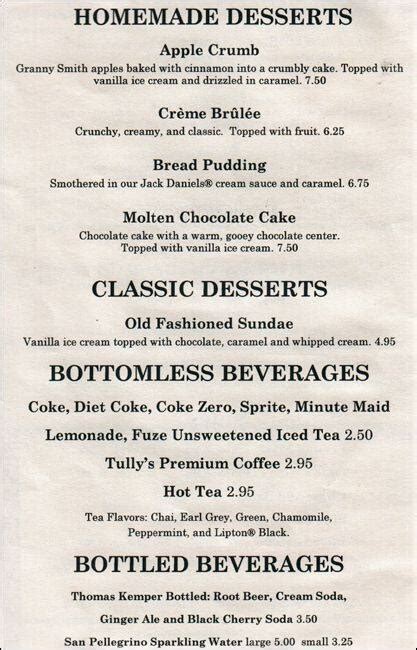 Menu at Roanoke Inn pub & bar, Mercer Island