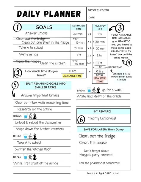 Free Printable Adhd Routine Charts For Adults - Image to u