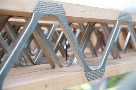 metal web floor joist close up | Roof truss design, Steel frame ...