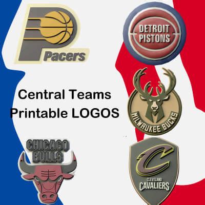 USA Central Basketball Teams Printable Logos - 3D Print Model by danyelon