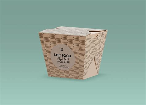 Free Sandwich, Noodle & Deli Box Mockup PSD Set - Good Mockups