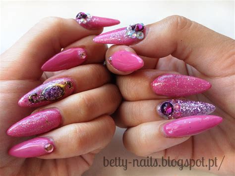 Betty Nails: Pink Bling - Purple Professional Gel Colors