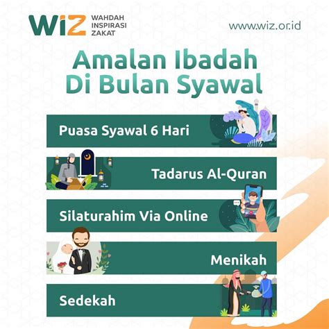 Amalan Ibadah Di Bulan Syawal – WAHDAH INSPIRASI ZAKAT