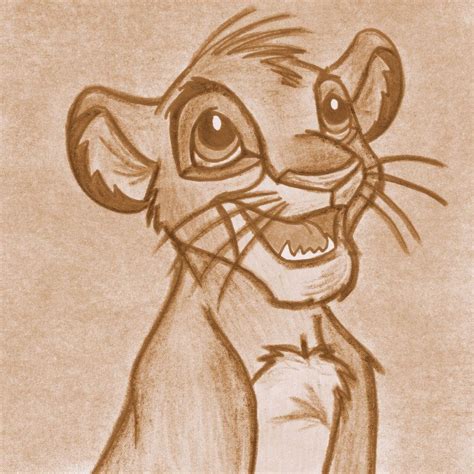 Simba 8D by acid-drinker on DeviantArt Pencil Drawings Easy, Pencil Art ...