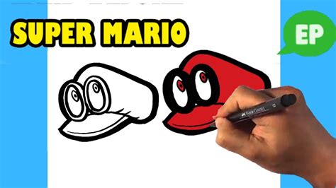 How to Draw Mario Odyssey Hat - Nintendo - Easy Pictures to Draw - YouTube