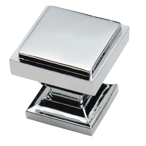 Southern Hills Polished Chrome Square Cabinet Knobs - Pack of 5 - Kitchen Pulls, Chrome Cabinet ...