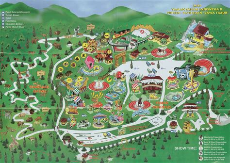 Map of Taman Safari II - Prigen - Pasuruan - East Java