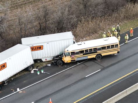 Pa. school bus, truck involved in fiery crash - pennlive.com