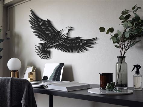 Metal Eagle Wall Art Wings Open Eagle Metal Wall Decor - Etsy UK