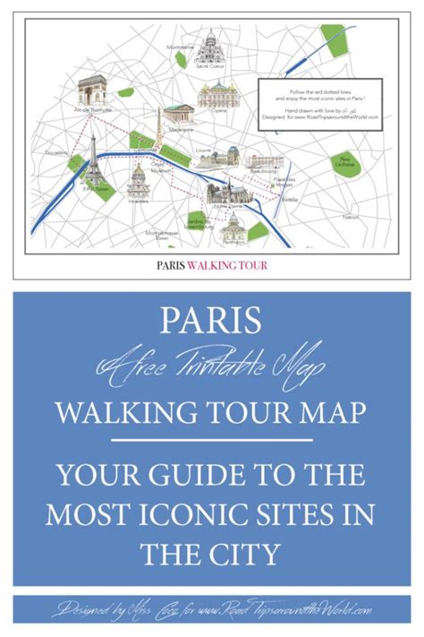 A Paris Walking Tour Map to help you explore Paris - Free to download on Road Trips around the World