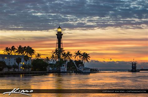 Hillsboro Inlet Lighthouse Pompano Beach Sky Colors Early Mornin | Lighthouse, Sky color, Sunset