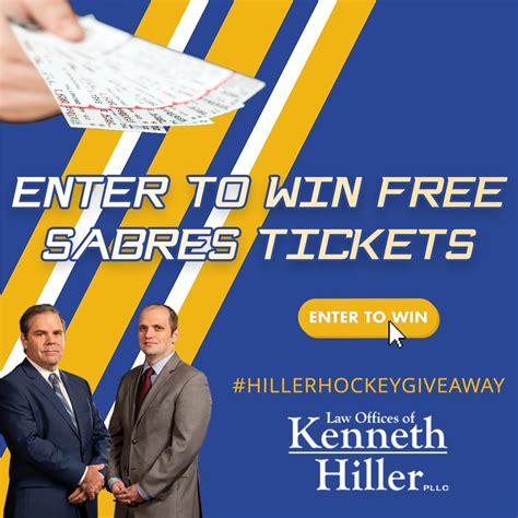 Win Buffalo Sabres Tickets from The Law Offices of Kenneth Hiller