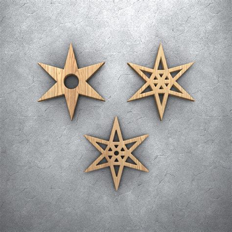 Christmas Stars CNC And Cutter Machine Template | DXF & SVG - Cut Files