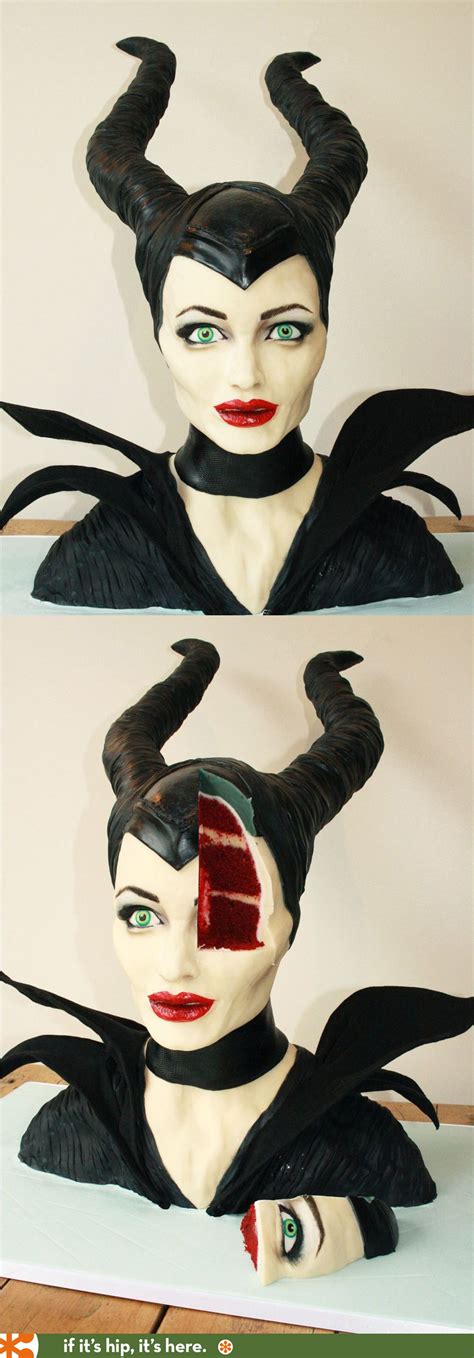 Impressively Sculpted and decorated Red Velvet Maleficent Cake. Cupcakes, Cupcake Cookies ...
