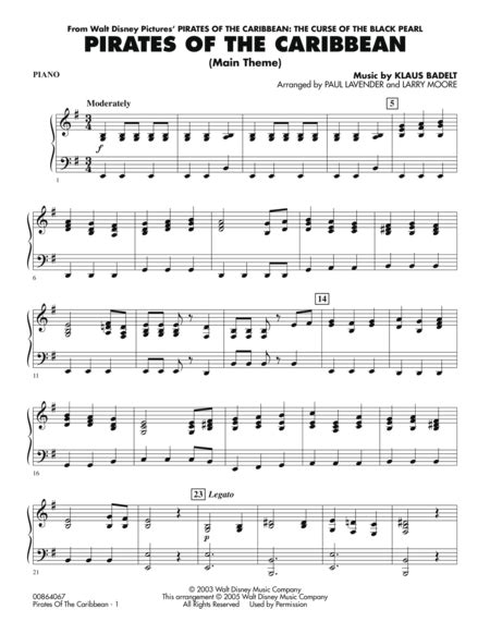 Pirates Of The Caribbean (Main Theme) - Piano | Piano sheet music free, Piano sheet music, Sheet ...