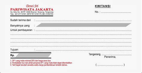 Kwitansi Hotel - Teman Belajar