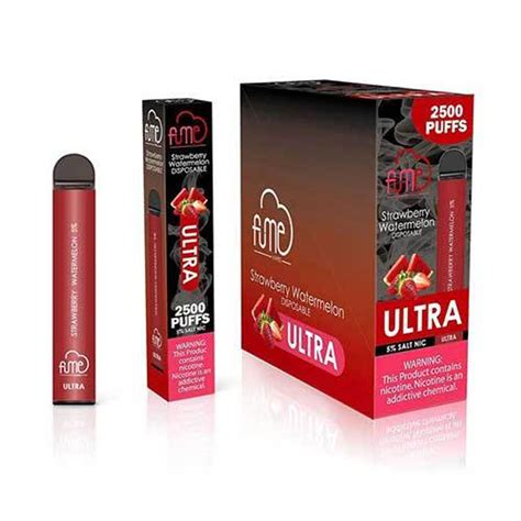 FUME Ultra Disposable Vape 2500 puffs - Strawberry Watermelon - Free ...