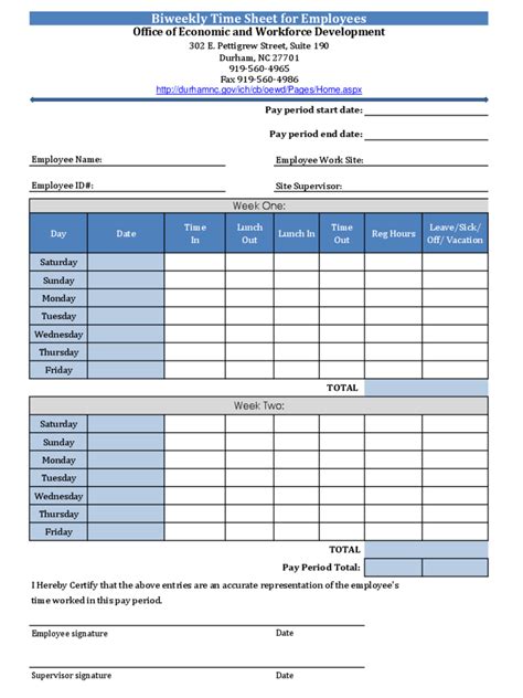 2024 Biweekly Timesheet Template - Fillable, Printable PDF & Forms | Handypdf