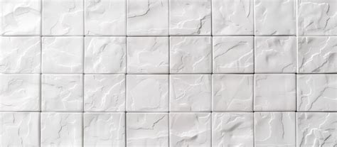 White textured white wall tiles background | Premium AI-generated image