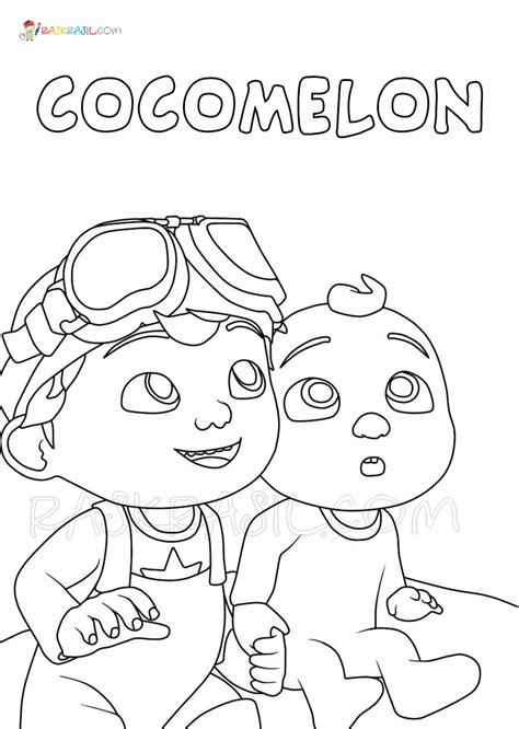 Cocomelon Bus Coloring Page Coloring Pages