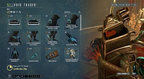 Warframe Baro Ki'teer location, arrival time, and items this week (December 16, 2023)