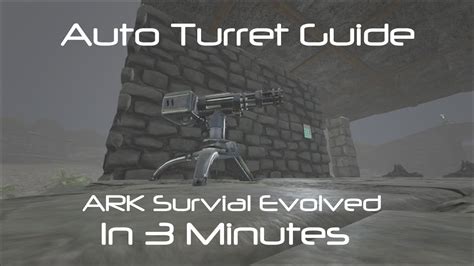 Auto Turret Range / Projectile Demo [ARK Survival Evolved] - YouTube