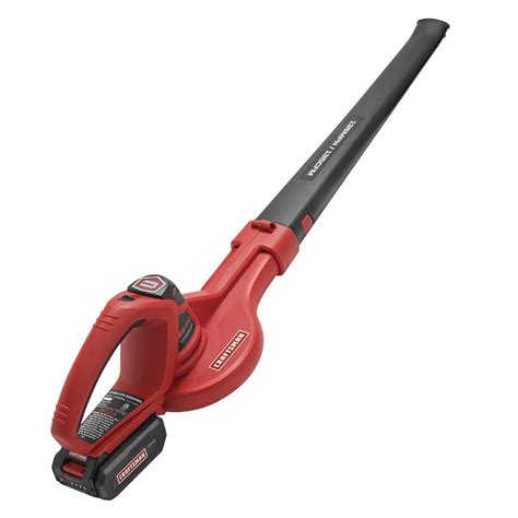 Craftsman Leaf Blower Cordless Electric Sweeper 24 Volt Lithium-Ion Max 135 MPH 135 CFM Garden ...