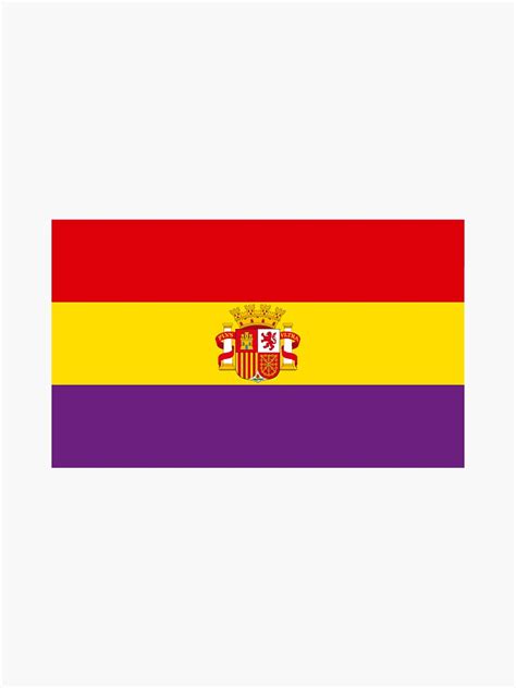 "Second Spanish Republic Flag" Sticker for Sale by Saint-Cletus | Redbubble