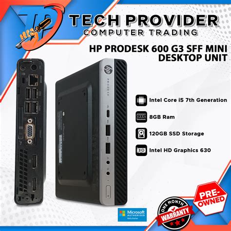 HP Prodesk 600 G3 Micro Desktop Unit | Intel Core i5 7th Gen, 8GB Ram ...