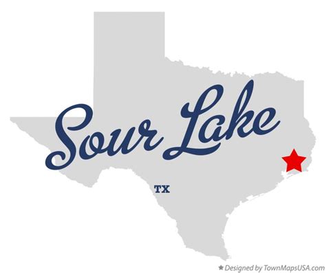 Map of Sour Lake, TX, Texas