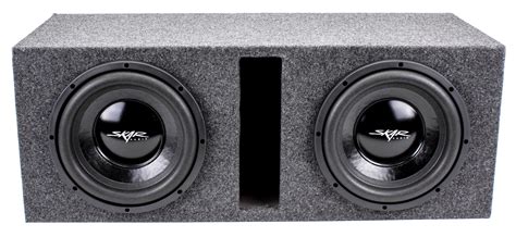 Skar Audio Dual 10" D2 800 Watt Max IX Loaded Ported Box Subwoofer Bass Package | eBay