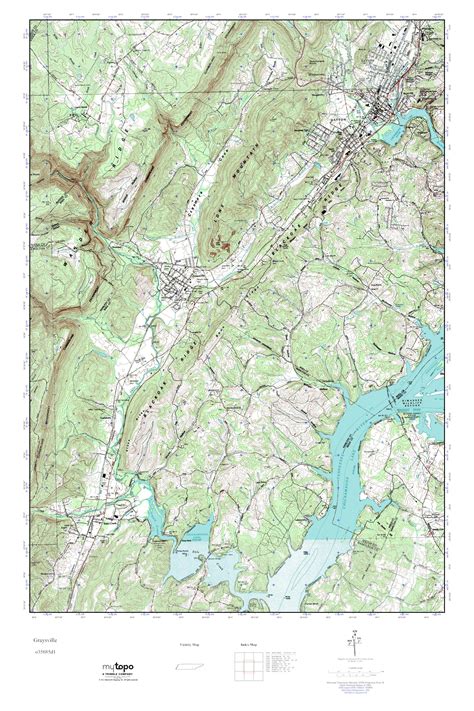 MyTopo Graysville, Tennessee USGS Quad Topo Map