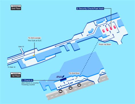 Guide for facilities in Norman Y. Mineta San Jose International Airport | Airport Guide ...