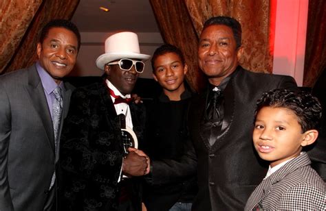 jackie jackson, jaafar jackson, jermaine jackson and jermajesty jackson ...