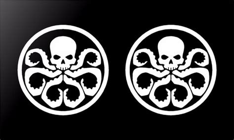 2 Hydra Marvel Symbol Vinyl Decals Car Window Laptop Stickers – Kandy Vinyl Shop